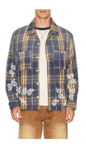 Plaid Paisley Flannel in Multi. - size L (also in S) - Ryoko Rain - Modalova