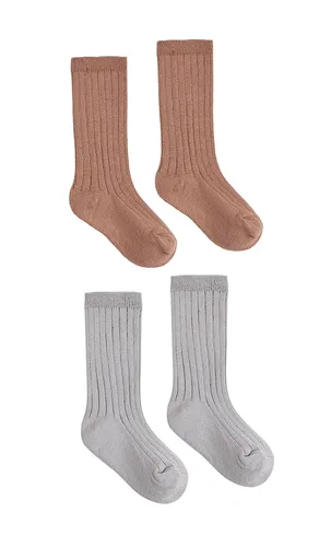 Kids Ribbed Socks 2-pack in Multi. - size 3-5yr (also in 6-9yr) - Rylee + Cru - Modalova