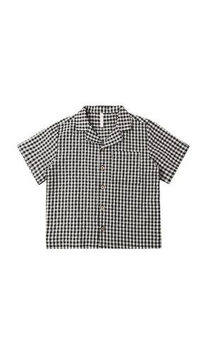 Lapel Collared Shirt in Black. - size 2/3 (also in 4/5) - Rylee + Cru - Modalova