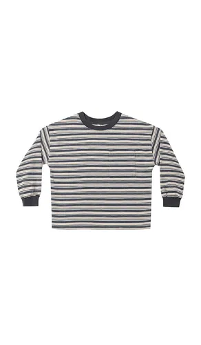 Kids Relaxed Long Sleeve Tee Bluestripe in . - size 18-24M (also in 4-5yr) - Rylee + Cru - Modalova