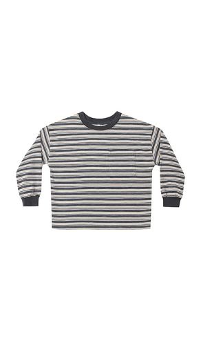 Kids Relaxed Long Sleeve Tee Bluestripe in . Taglia 18-24M. Also in 4-5yr - Rylee + Cru - Modalova