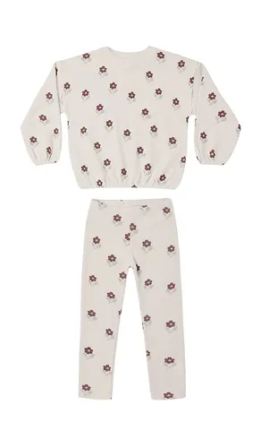 Kids Spongey Knit Set in Pink. - size 12-18M (also in 18-24M, 2-3yr, 4-5yr) - Rylee + Cru - Modalova