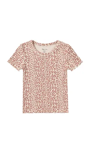 Kids Ribbed Basic Tee in Neutral. - size 2-3yr (also in 4-5yr) - Rylee + Cru - Modalova