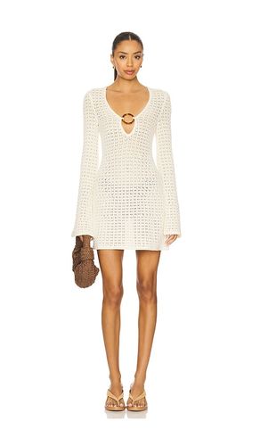 X REVOLVE Bobby Pointelle Mini Dress in . Taglia L. Also in M, S - Stone Cold Fox - Modalova