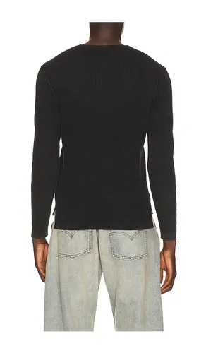 Stonewashed Henley Sweater in . - size S (also in M, L, XL/1X, XXL/2X) - Schott - Modalova