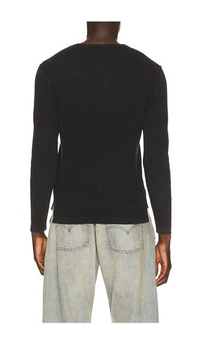 Stonewashed Henley Sweater in . Taglia L. Also in M, XL/1X, XXL/2X - Schott - Modalova