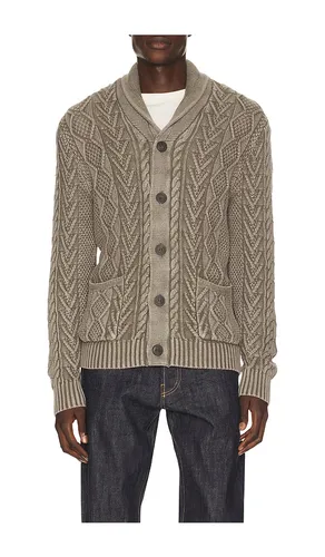 Cable Knit Cardigan in Green. - size L (also in M, S, XL/1X, XXL/2X) - Schott - Modalova