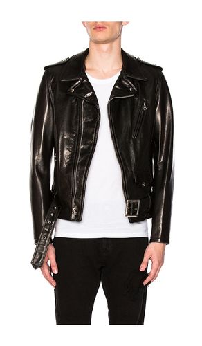 Pebbled Moto Jacket in . Taglia L. Also in XL, XL/1X - Schott - Modalova
