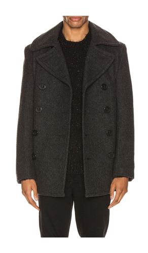 Slim fit peacoat in color grey size S (also in M, XL/1X) - Schott - Modalova