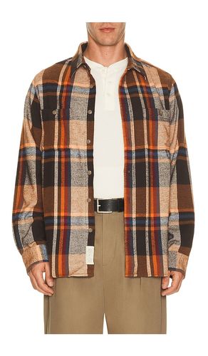 Heavy Flannel Work Shirt in Orange. - size L (also in M, S, XL/1X, XXL/2X) - Schott - Modalova