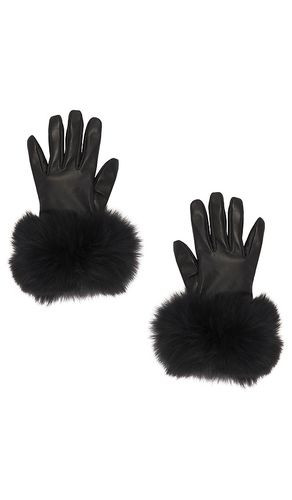 Dawson Leather Gloves With Fur Trim in . - size L/XL (also in S/M) - Susanna Chow - Modalova