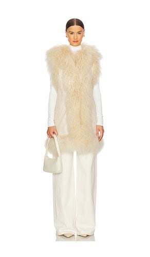 Dorothy Shearling Suede Midi Vest in . - size M (also in S) - Susanna Chow - Modalova