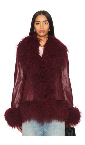 Dorothy Leather Coat With Fur Trim in . - size M (also in S, L) - Susanna Chow - Modalova