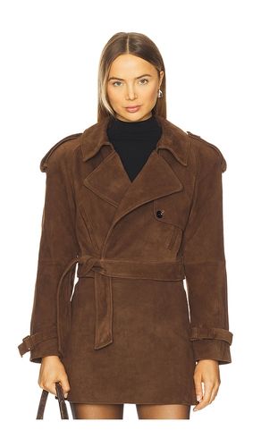 Natasha Suede Jacket in Brown. - size S (also in M, L) - Susanna Chow - Modalova