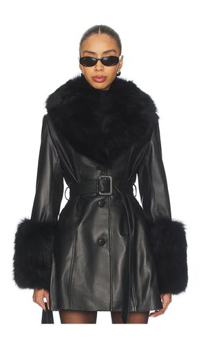 Roxy Leather Coat in . Size S. Also in M, L - Susanna Chow - Modalova