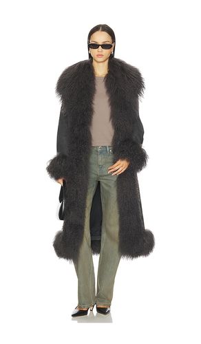 Dorothy Suede Maxi Coat in Grey. - size S (also in XL) - Susanna Chow - Modalova