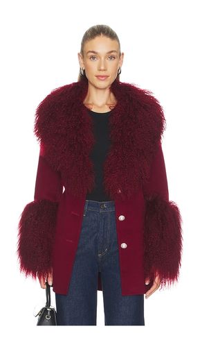 X REVOLVE Mimi Cashmere Shearling Coat in . Taglia L. Also in M, S - Susanna Chow - Modalova