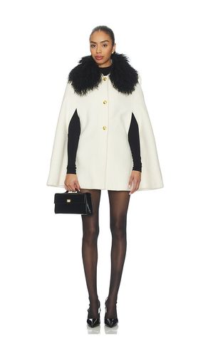 Serina Cashmere Shearling Cape Coat in . Size M. Also in S - Susanna Chow - Modalova