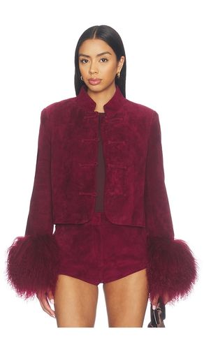 Leighton Shearling Trim Suede Jacket in . Taglia L. Also in M, S, XS - Susanna Chow - Modalova
