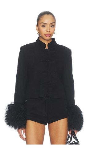 Leighton Shearling Trim Suede Jacket in . Taglia M. Also in S, XS - Susanna Chow - Modalova