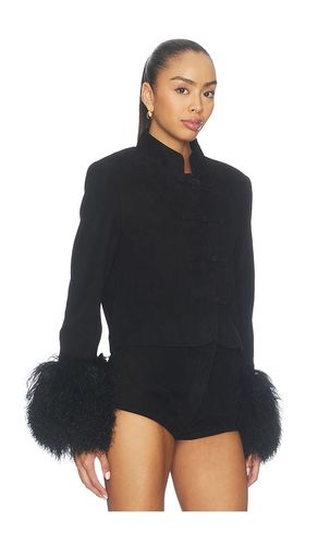Leighton Shearling Trim Suede Jacket in . Size S. Also in XS - Susanna Chow - Modalova