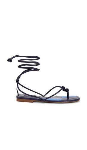 Poppy Flat Sandal in Navy. - size 10 (also in 6, 6.5, 7.5, 8, 8.5, 9.5) - Schutz - Modalova