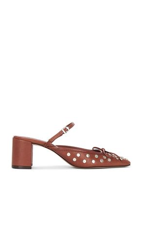 Arissa Block Studs Mule in Brown. - size 10 (also in 6, 6.5, 7, 7.5, 8, 8.5, 9, 9.5) - Schutz - Modalova