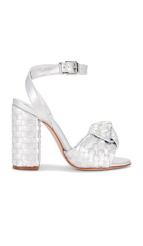 Kareena Knot Sandal in Metallic Silver. - size 11 (also in 8, 9, 9.5) - Schutz - Modalova