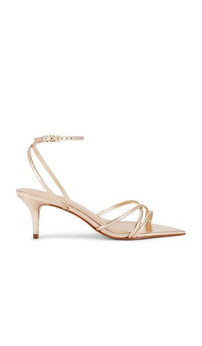 Desiree Mid Sandal in Metallic Gold. - size 6.5 (also in 7.5) - Schutz - Modalova