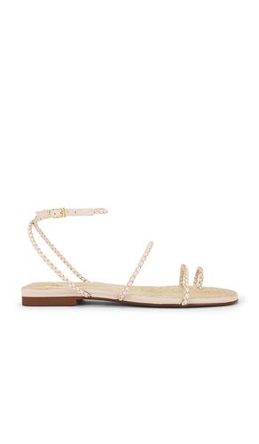 Kaya Flat Sandal in Cream. - size 10 (also in 6, 6.5, 7.5, 8.5, 9, 9.5) - Schutz - Modalova