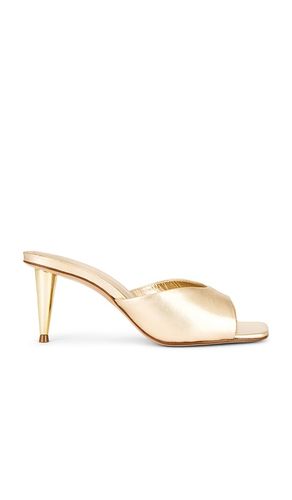 Dethalia Pin Heel Sandal in Metallic Gold. - size 10 (also in 6.5, 7.5, 8, 8.5, 9.5) - Schutz - Modalova
