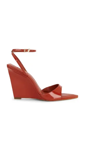 Elodie Wedge Sandal in Orange. - size 10 (also in 6, 7.5, 8, 8.5, 9, 9.5) - Schutz - Modalova