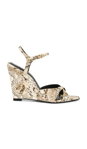 Maxine Wedge Sandal in Metallic Neutral. - size 6 (also in 9.5, 10) - Schutz - Modalova