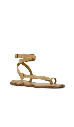Cleo Flat Sandal in Olive. - size 10 (also in 6, 6.5, 7.5, 8, 8.5, 9.5) - Schutz - Modalova