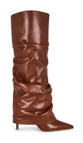 Mikki Up Cloak Boot in Brown. - size 10 (also in 6, 6.5, 7, 7.5, 8, 8.5, 9, 9.5) - Schutz - Modalova