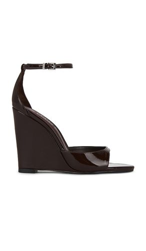 Scarlett Wedge Sandal in Chocolate. - size 6 (also in 6.5, 7.5, 8, 8.5, 9, 9.5, 10) - Schutz - Modalova