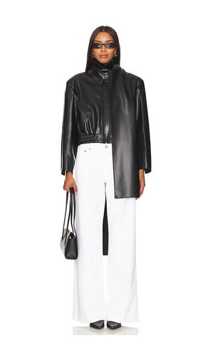 Faux Leather Scarf-detailed Jacket in . - size L (also in S, XS) - SELMACILEK - Modalova
