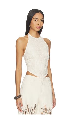 Cropped Cami Top in Ivory. - size L (also in S, XS) - SELMACILEK - Modalova
