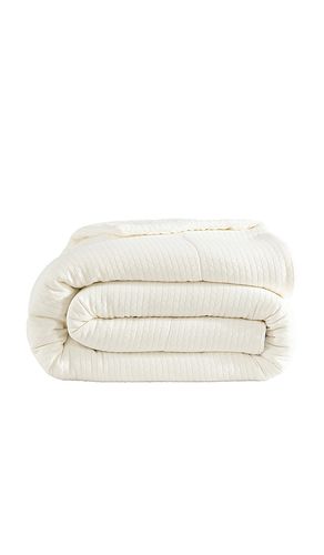 King/Cal King Herringbone Snug Coverlet in Cream - Sunday Citizen - Modalova