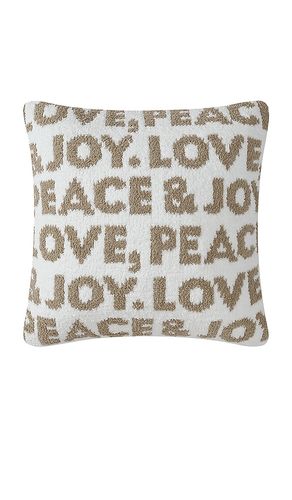 Love, Peace, And Joy Throw Pillow in Cream - Sunday Citizen - Modalova