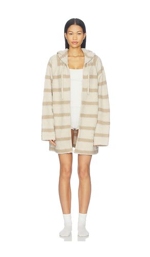 Stripe Snug Zip Hoodie in Tan - Sunday Citizen - Modalova