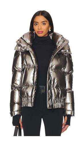 Stormi Down Jacket in Metallic Silver. - size L (also in M, XS) - SAM. - Modalova