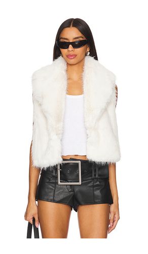 Vanessa Faux Fur Vest in White. - size L (also in M, S, XS) - SAM. - Modalova