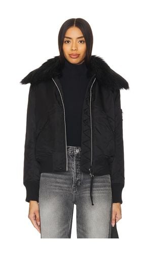 Carly Shearling Trimmed Flight Bomber in . - size L (also in M, S, XS) - SAM. - Modalova