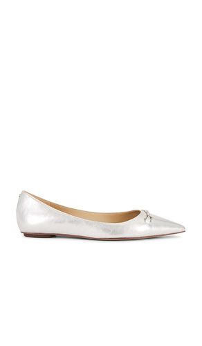 Nori Flat in Metallic Silver. - size 10 (also in 6, 6.5, 7, 7.5, 8, 8.5, 9, 9.5) - Sam Edelman - Modalova