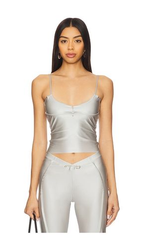 Double Layer Tank Top in Metallic Silver. - size S (also in XS) - SAMI MIRO VINTAGE - Modalova