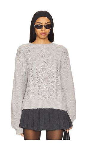 Cozy Cable Crew Sweater in Grey. - size M (also in S, XL, XS) - Sanctuary - Modalova