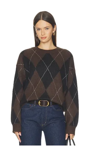 Argyle Crew Pullover in Brown. - size M (also in S, XS, XXS) - Sanctuary - Modalova