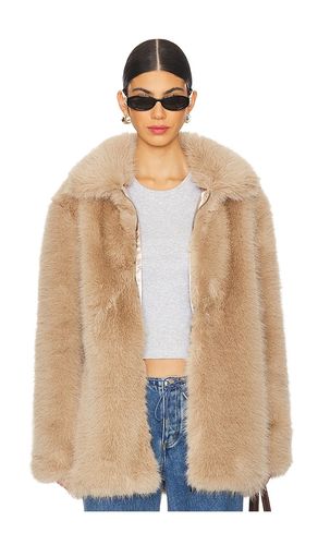 Abrigo carmen faux fur en color bronce talla S en - Tan. Talla S (también en XS, XXL) - Sanctuary - Modalova