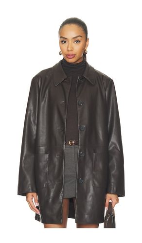 Avid Faux Leather City Coat in . Größe L. Also in M, S, XL, XS, XXS - Sanctuary - Modalova